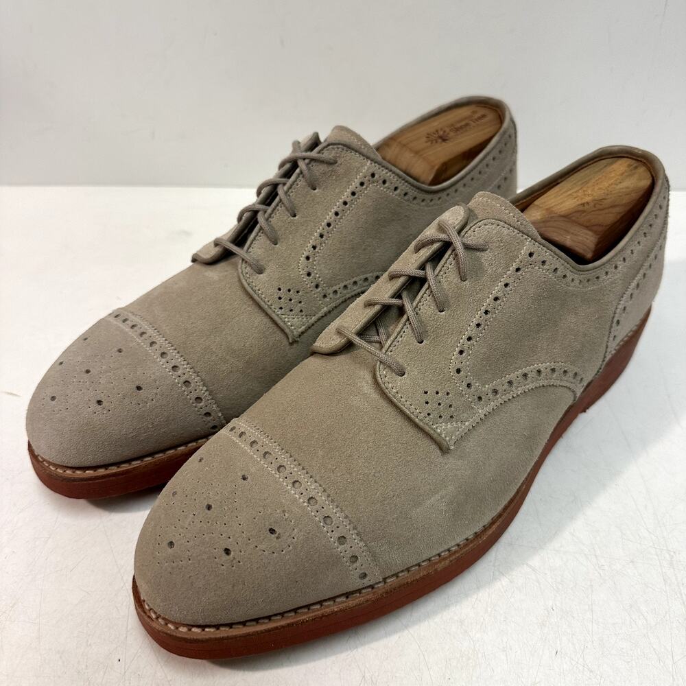 NWOT Crockett & Jones x Ralph Lauren Suede Cap Toe Brogue Made in England 10.5 D